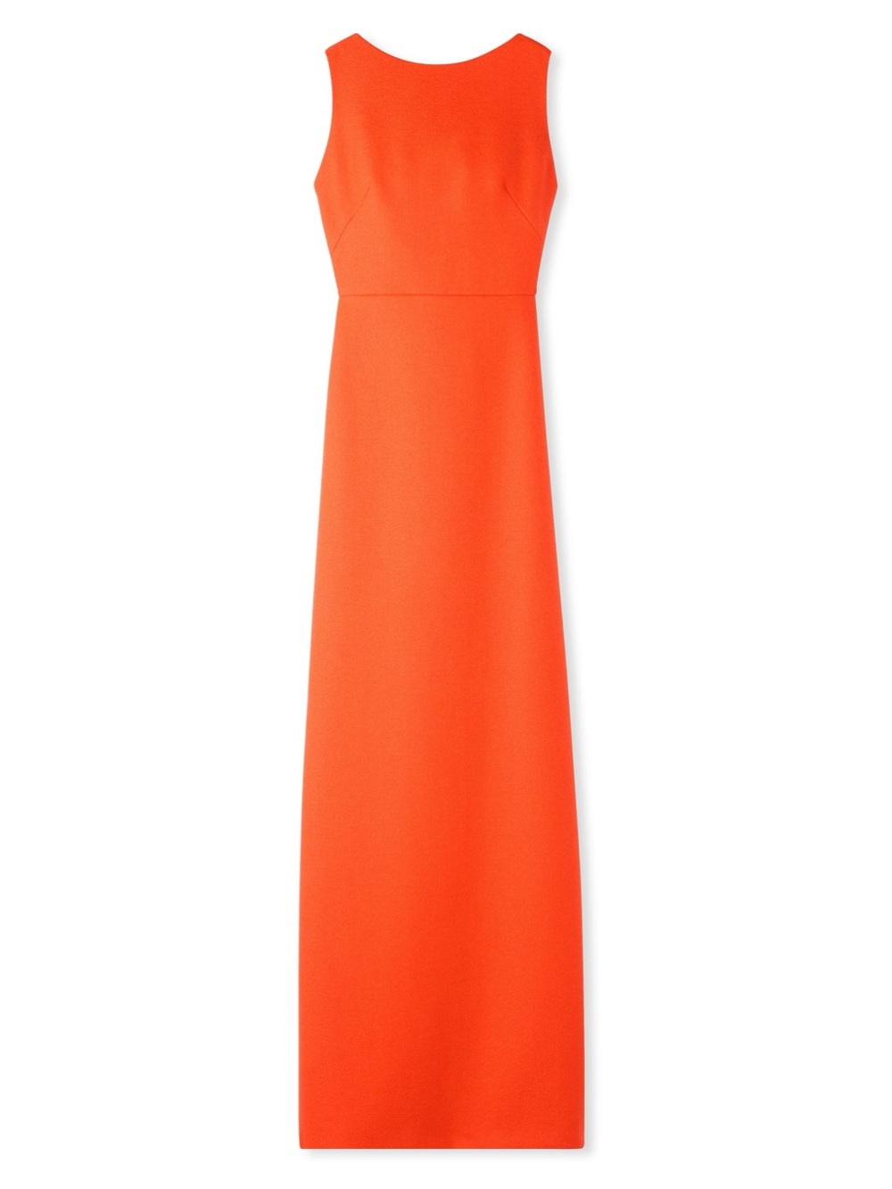 St. John Cowl Cut Out Back Sleeveless Wool Column Gown Size 2/4 $1,895.00